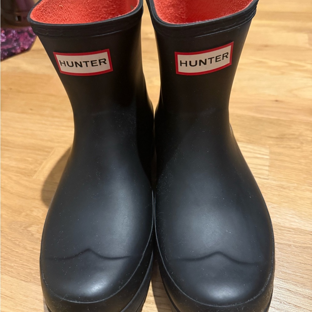 Black Hunter low rain boots